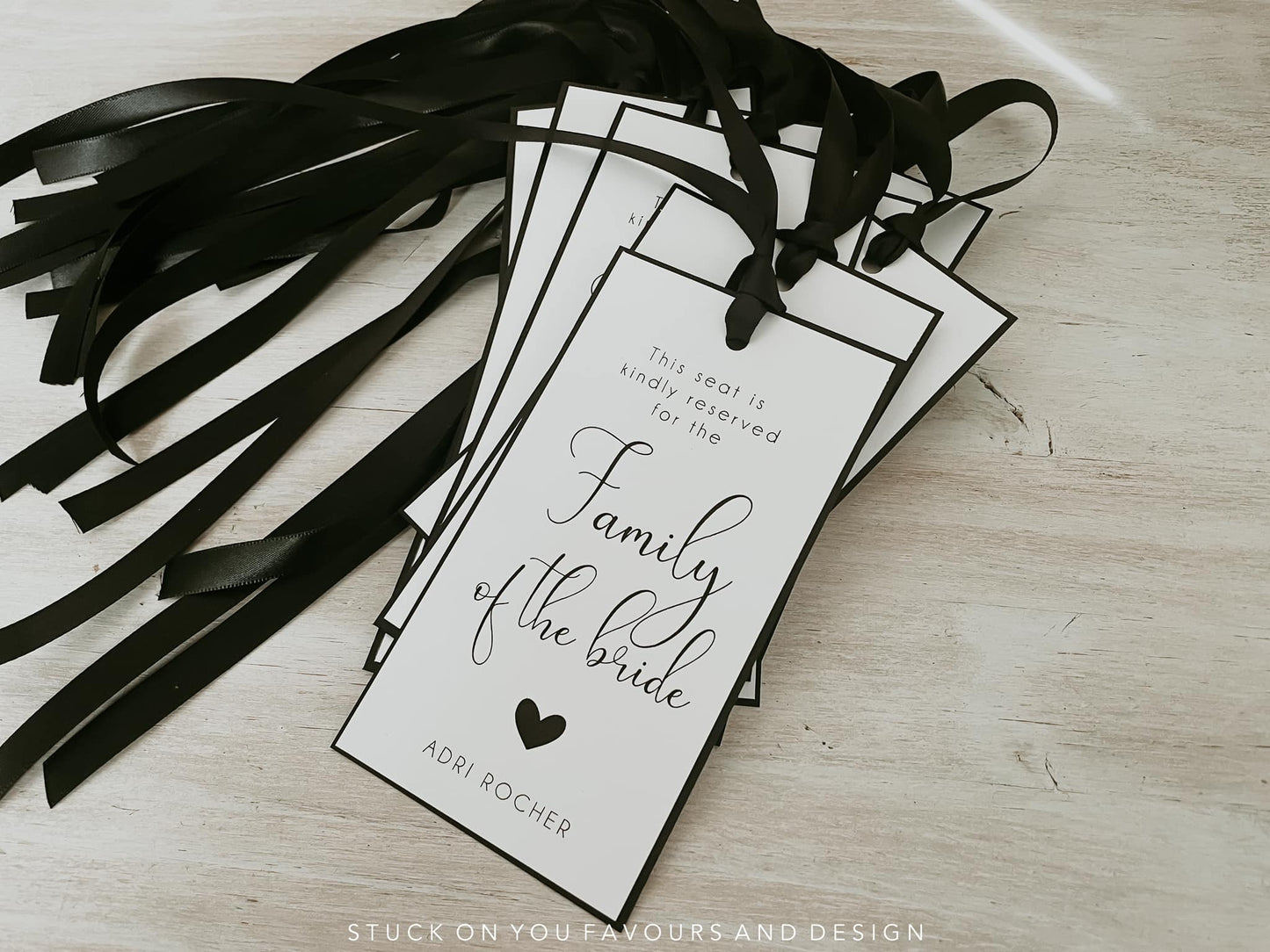 Basic Reserved Seating Card - Ceremony