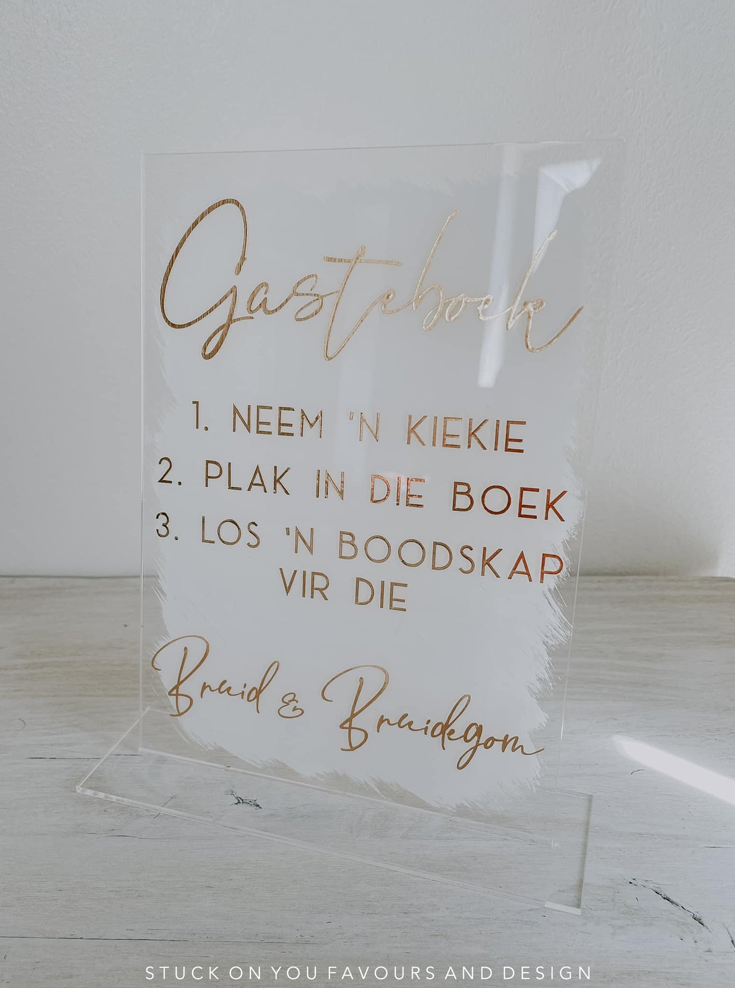 Fotohokkie Gasteboek - A5 Acrylic Table Talker