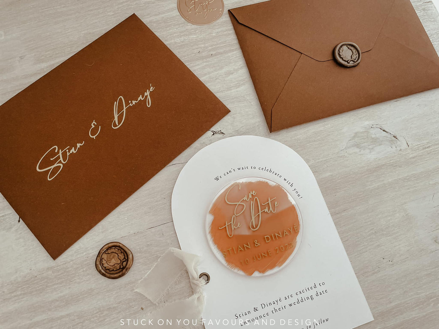 Acrylic Fridge Magnet Save The Date Set - Style Dinaye