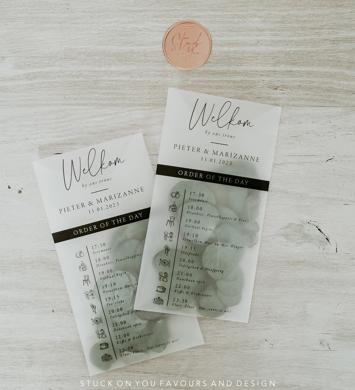 Vellum Sleeve Program with or without Confetti