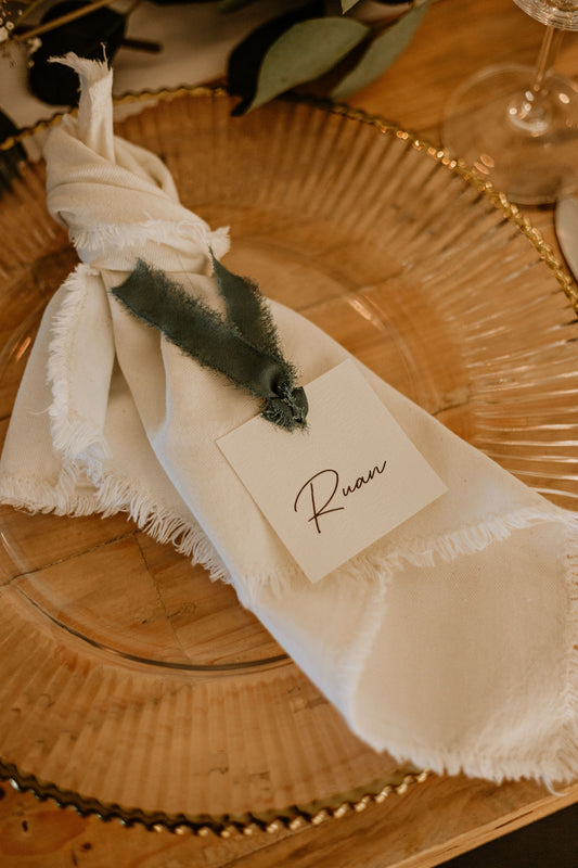 Textured Place Card - Square