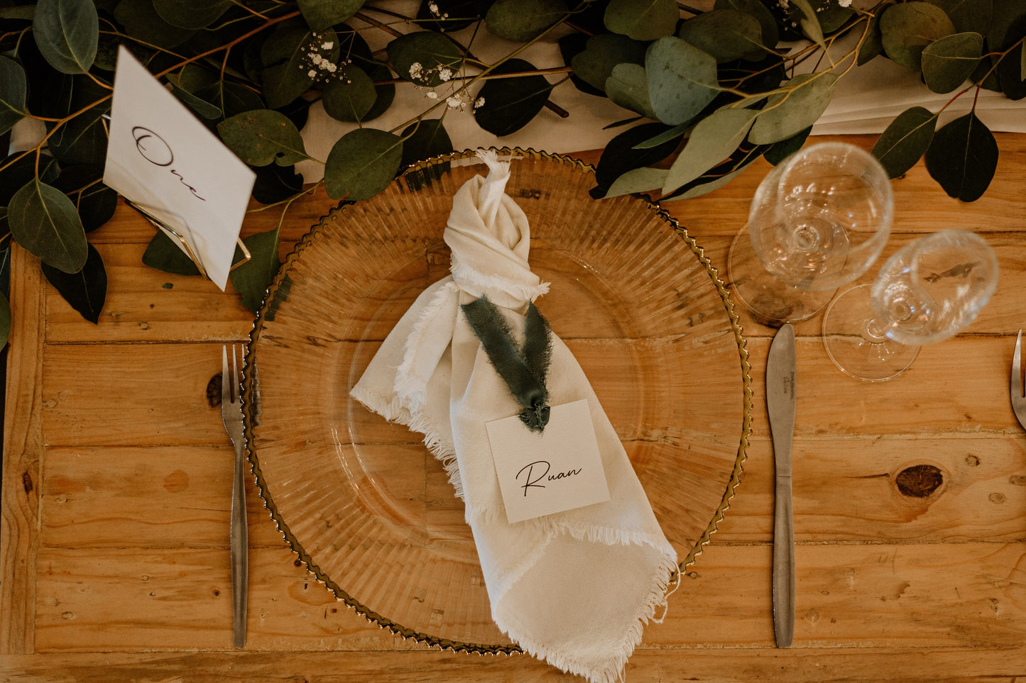 Textured Place Card - Square