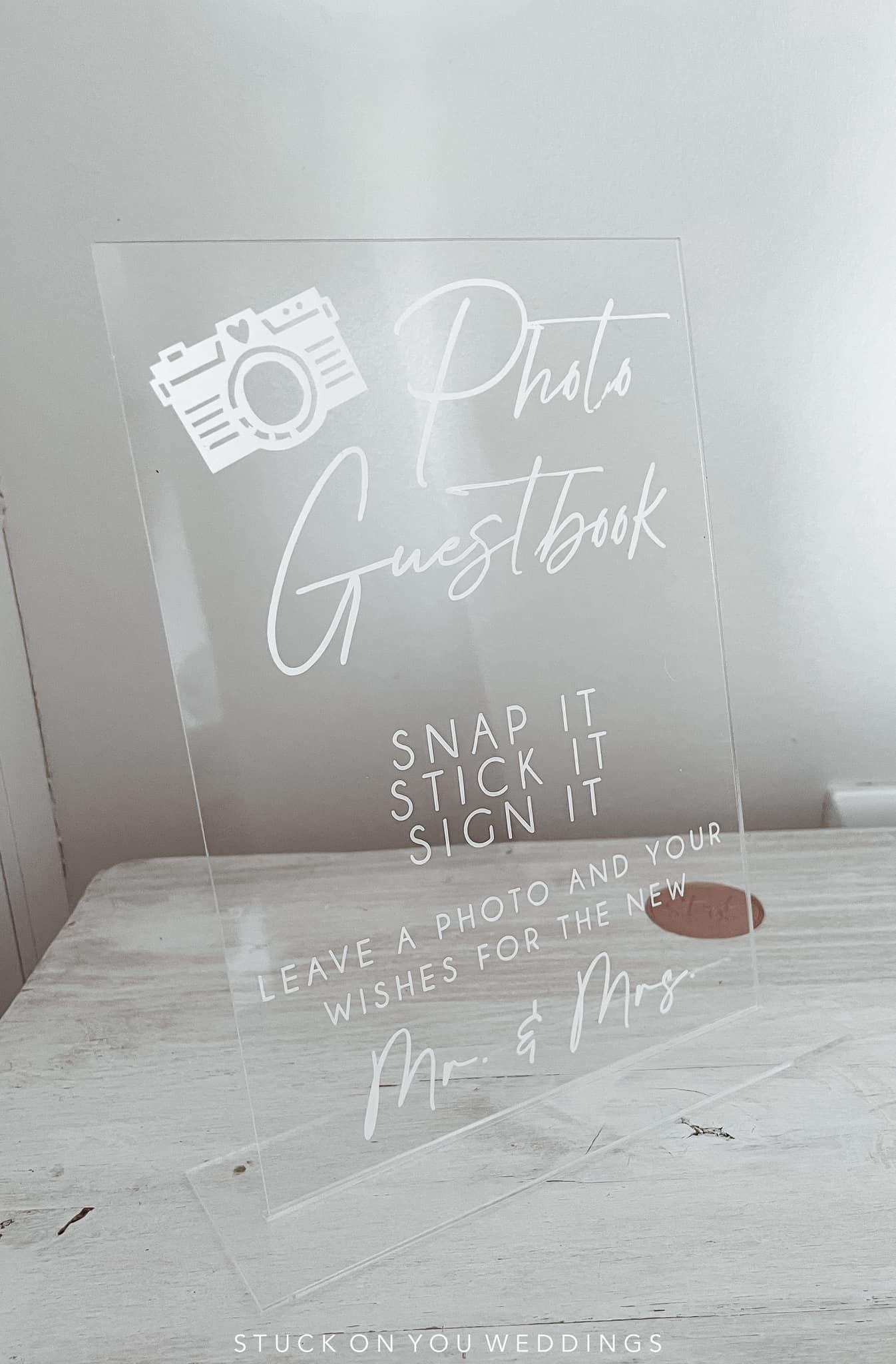 Photo Guestbook - A5 Acrylic Table Talker