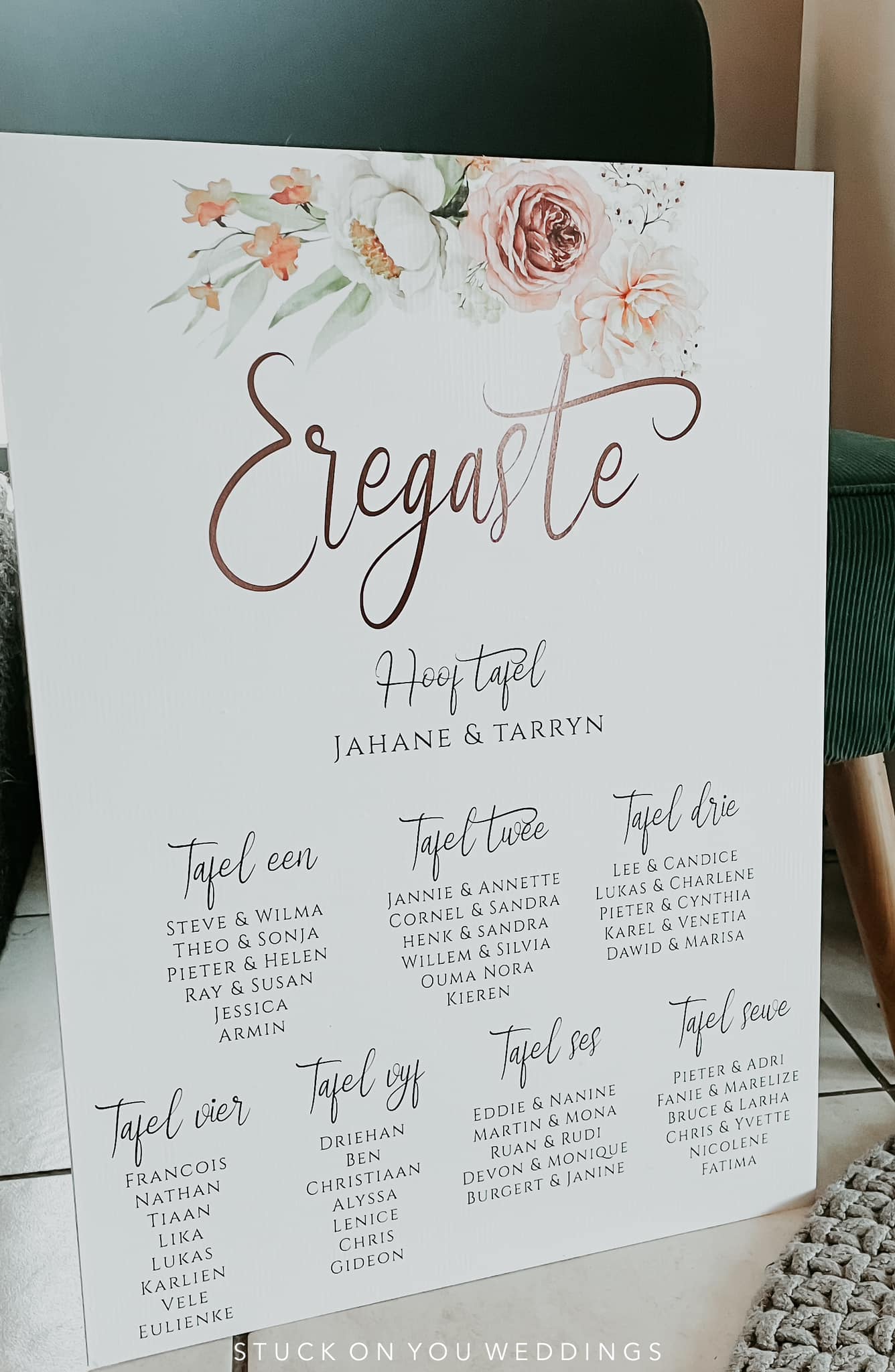 Foamboard - Seating Board