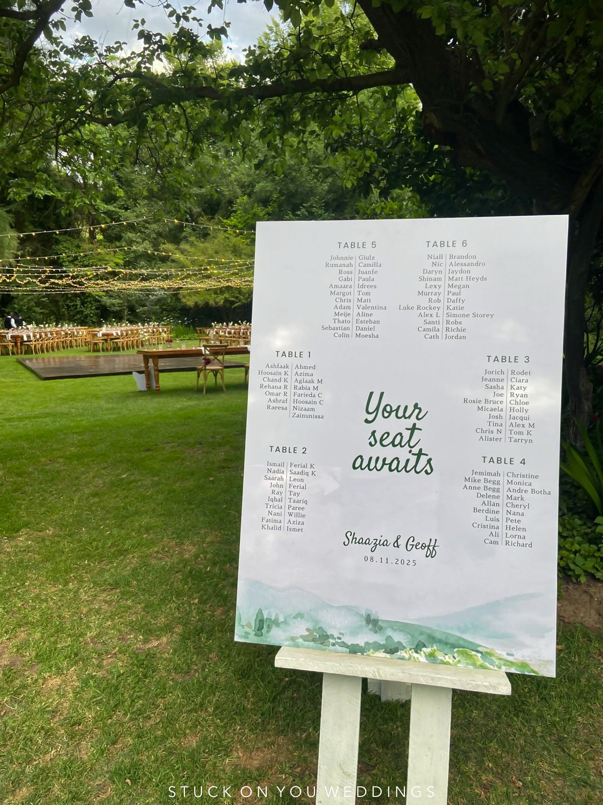 Foamboard - Seating Board