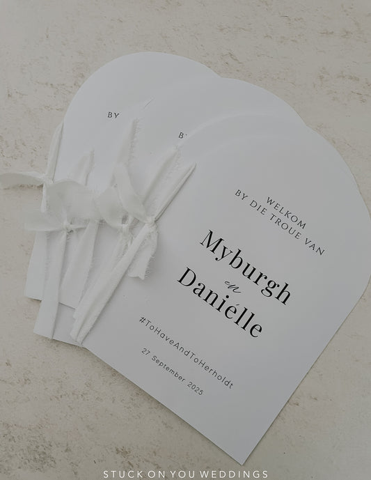 Arch Shaped Program Booklet