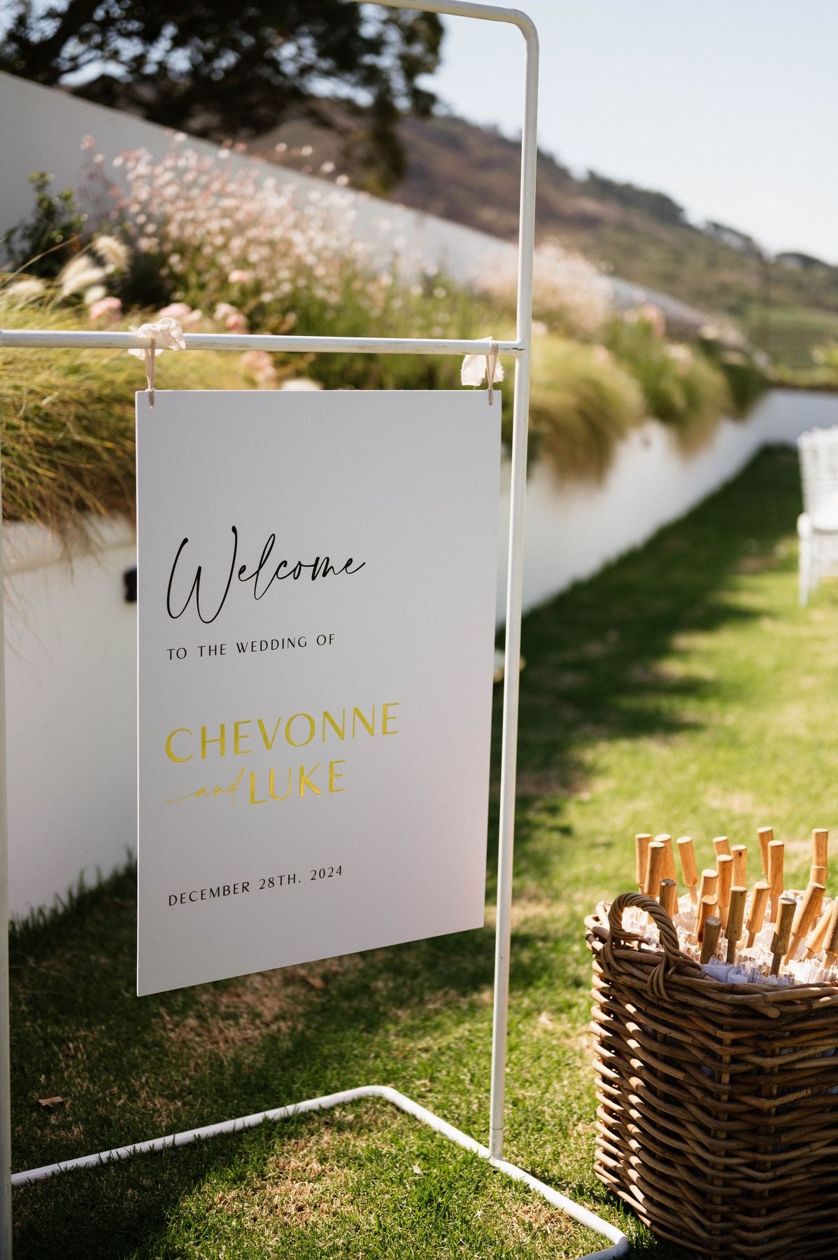 A1 Foamboard Welcome Board with hanging holes