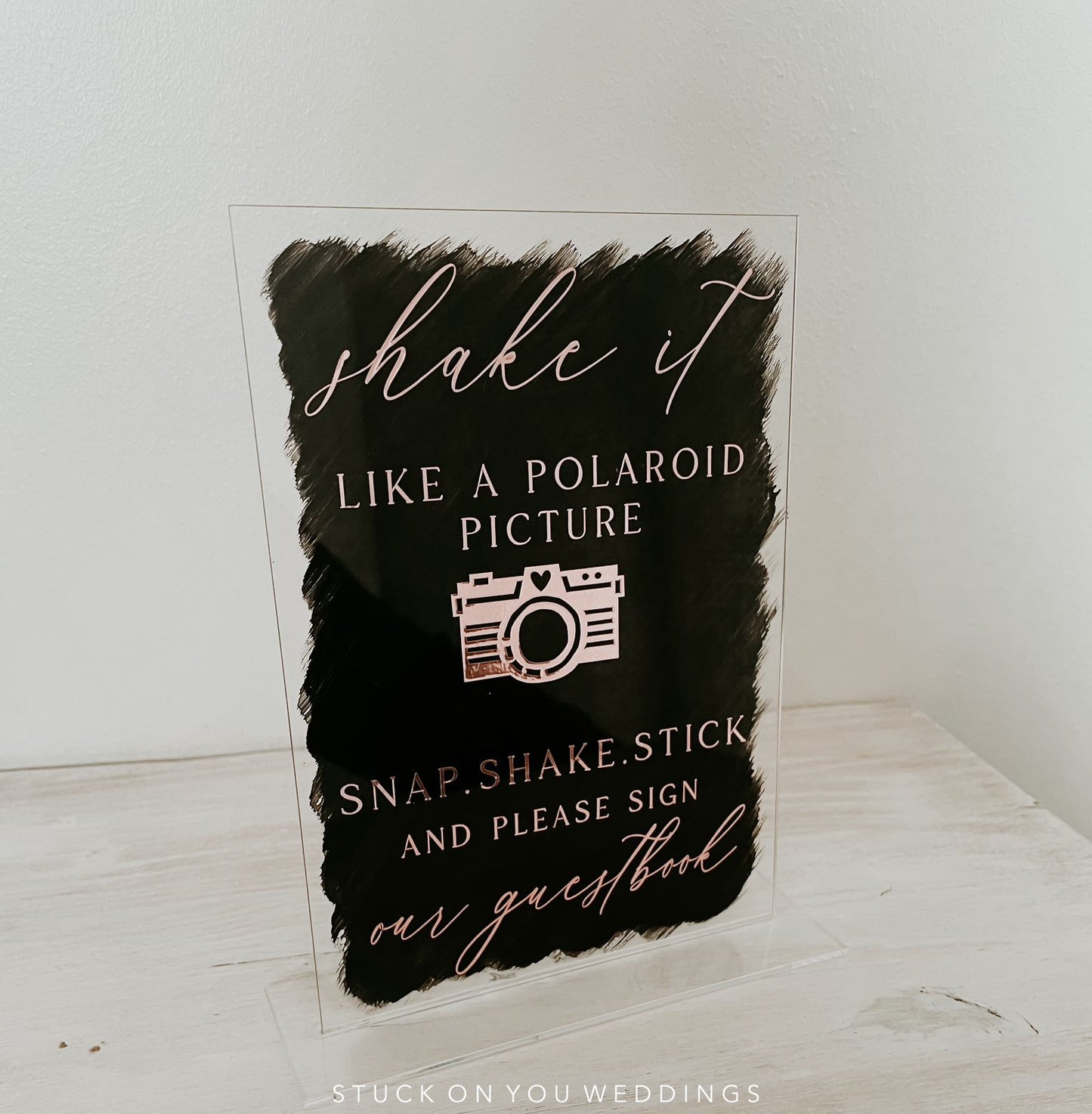 A5 Table Talker - Shake It Like A Polaroid Picture (Guestbook)