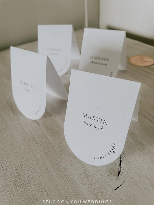 Arch Fold Place Cards