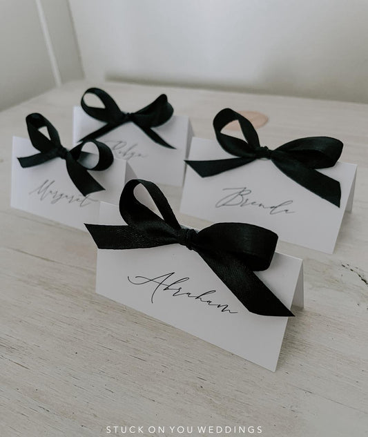 Tented Bow Place Cards