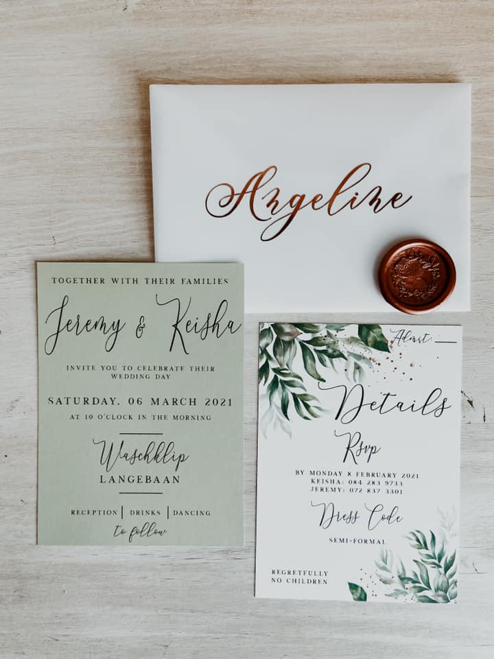 Greenery Invitation Set - Style Keisha