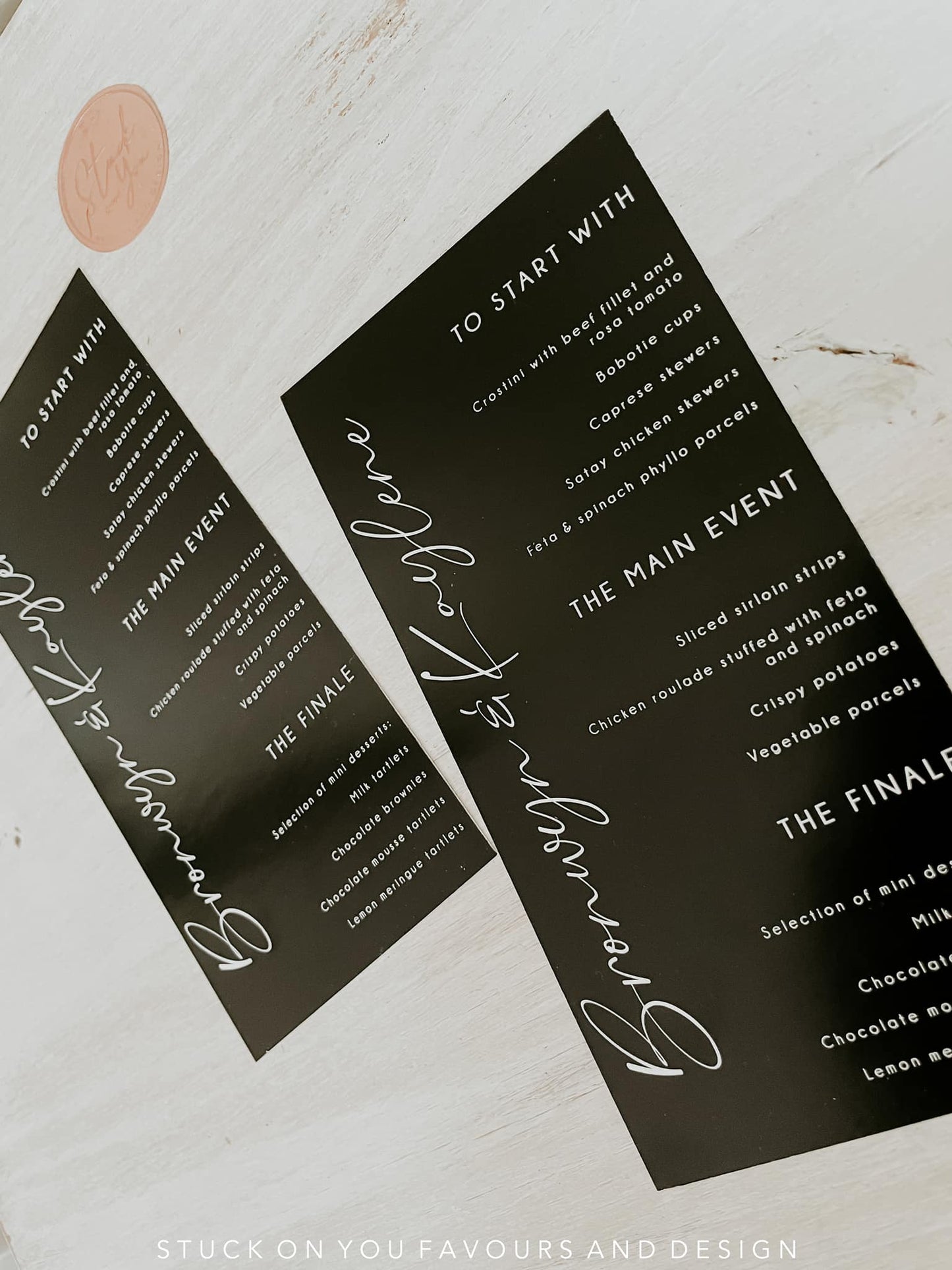 Black Overprint Menu