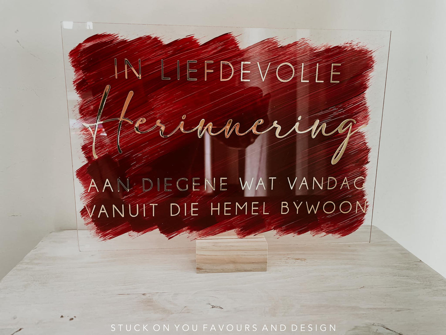 In Liefdevolle Herinnering - A5 Table Talker