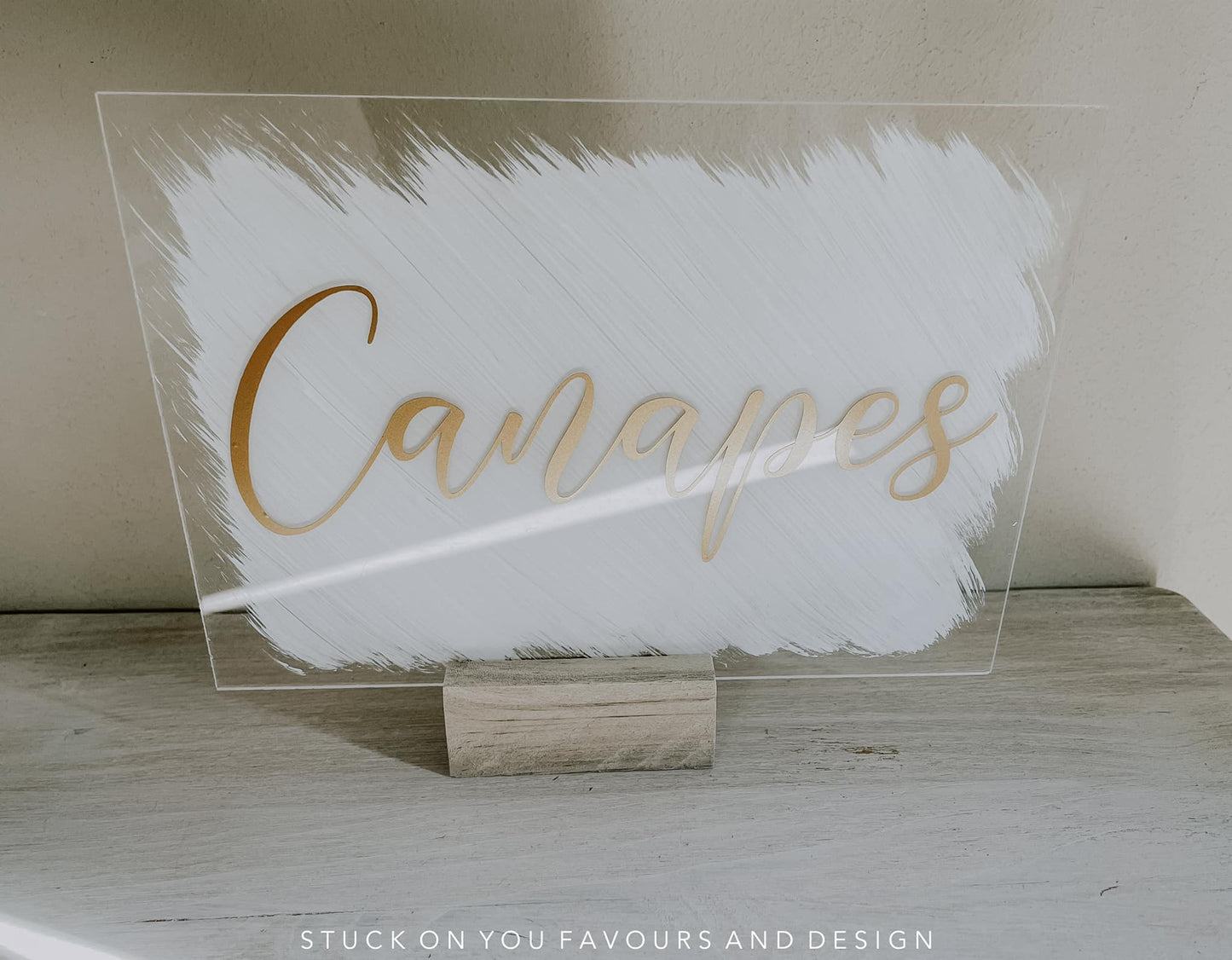 Canapes - A5 Table Talker