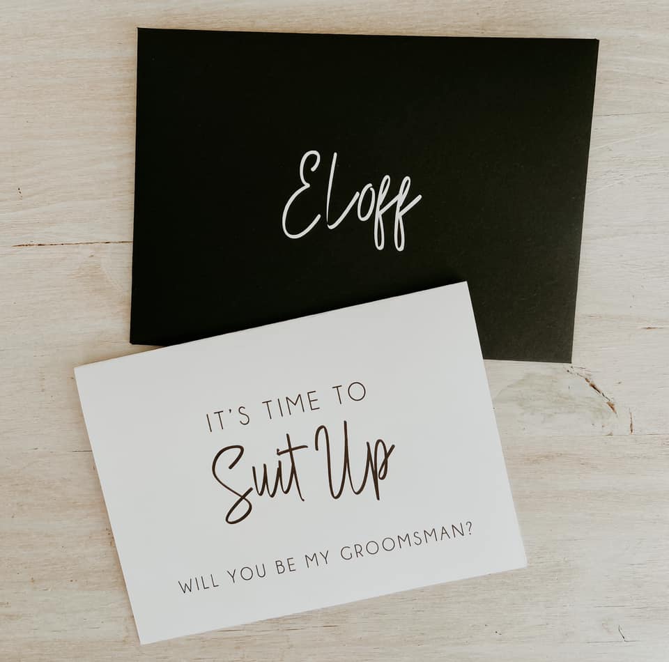 Groomsman Proposal Card