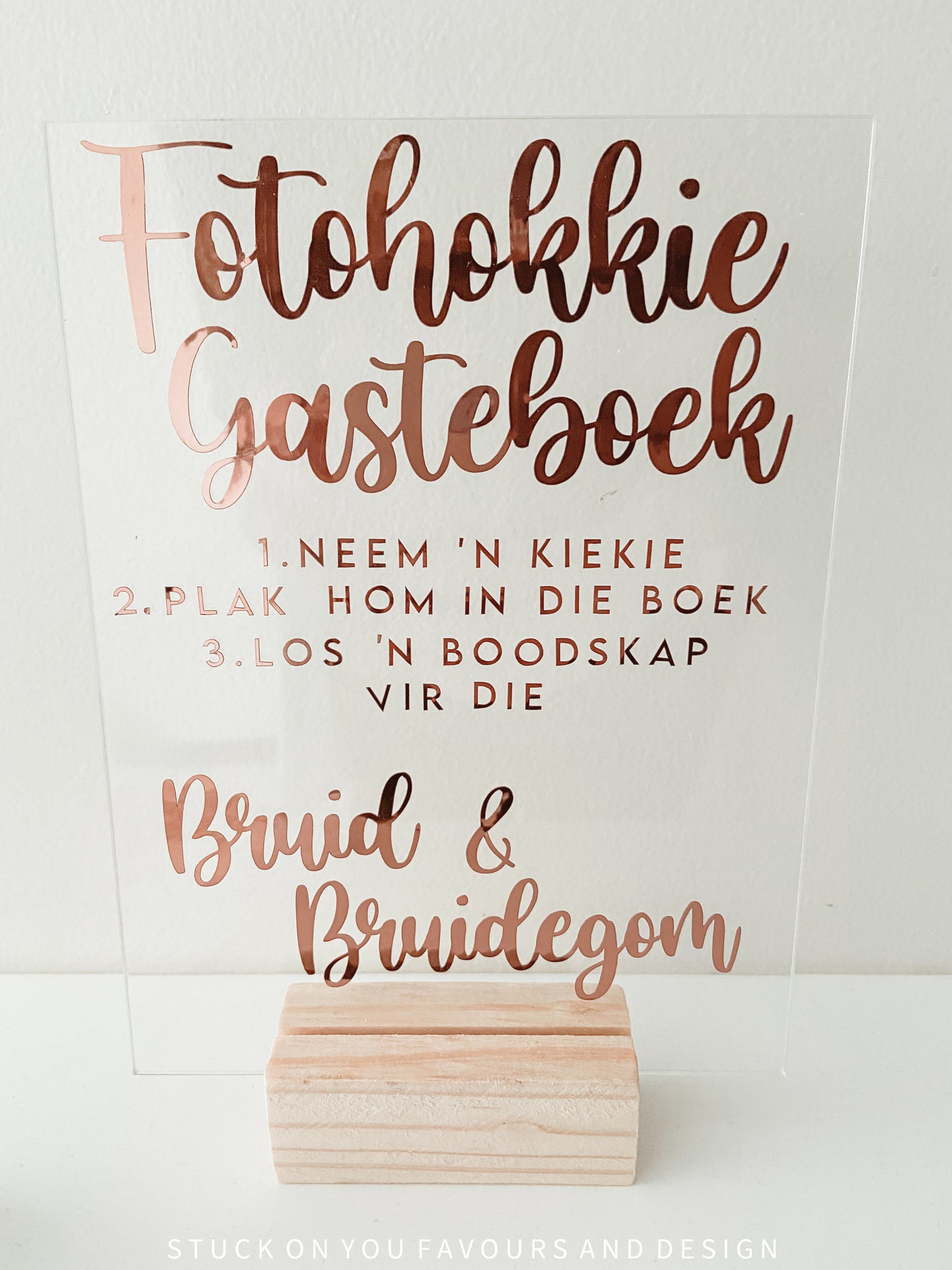 Fotohokkie Gasteboek - A5 Acrylic Table Talker
