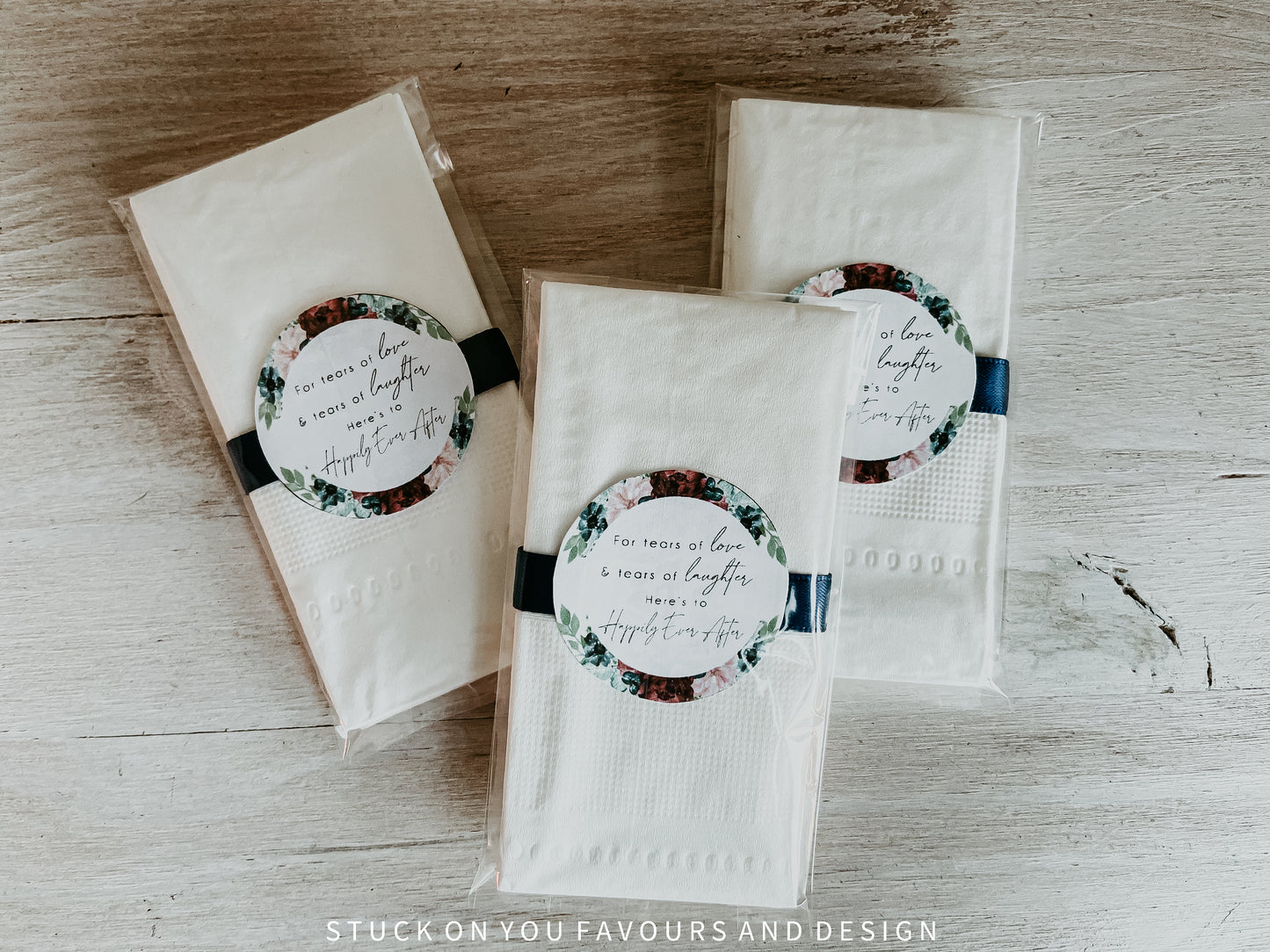 Happy Tears - Personalised Wedding Tissues