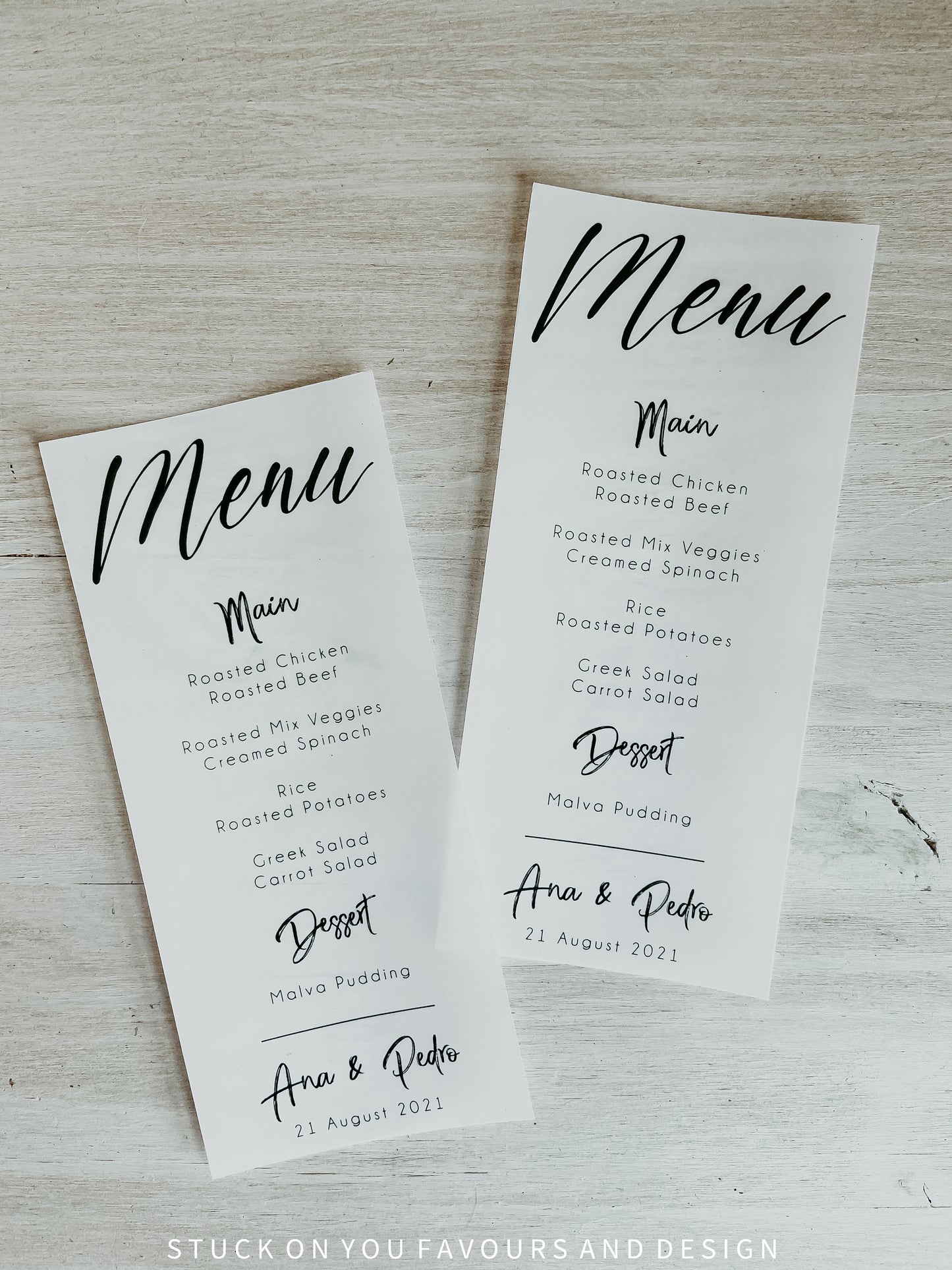 Monochrome Translucent Menu