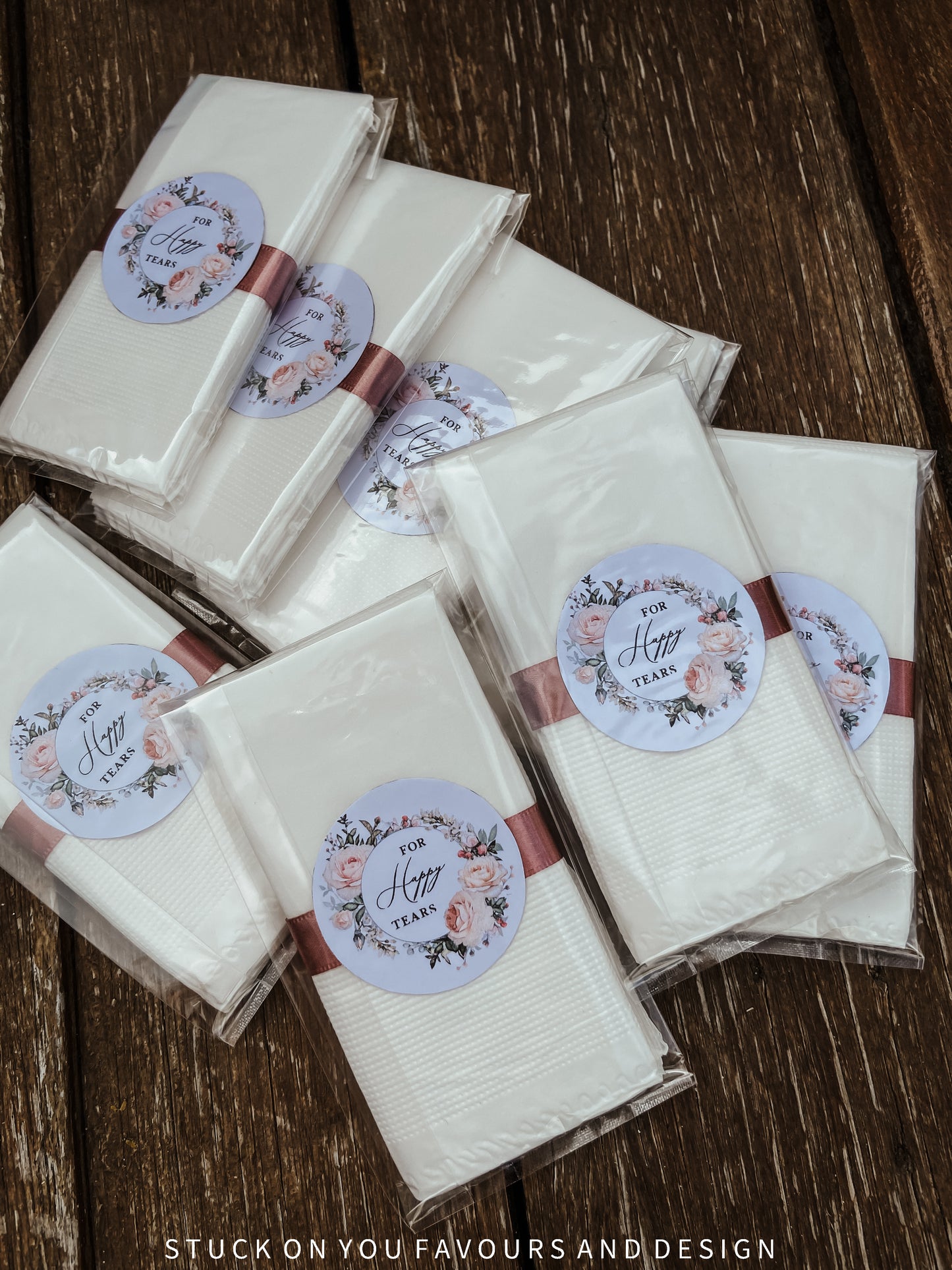 Happy Tears - Personalised Wedding Tissues