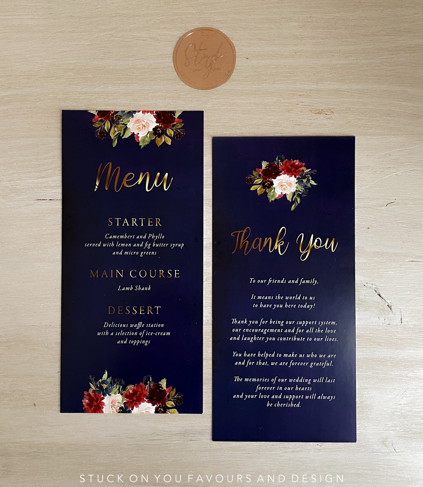 Double Sided DL Menu