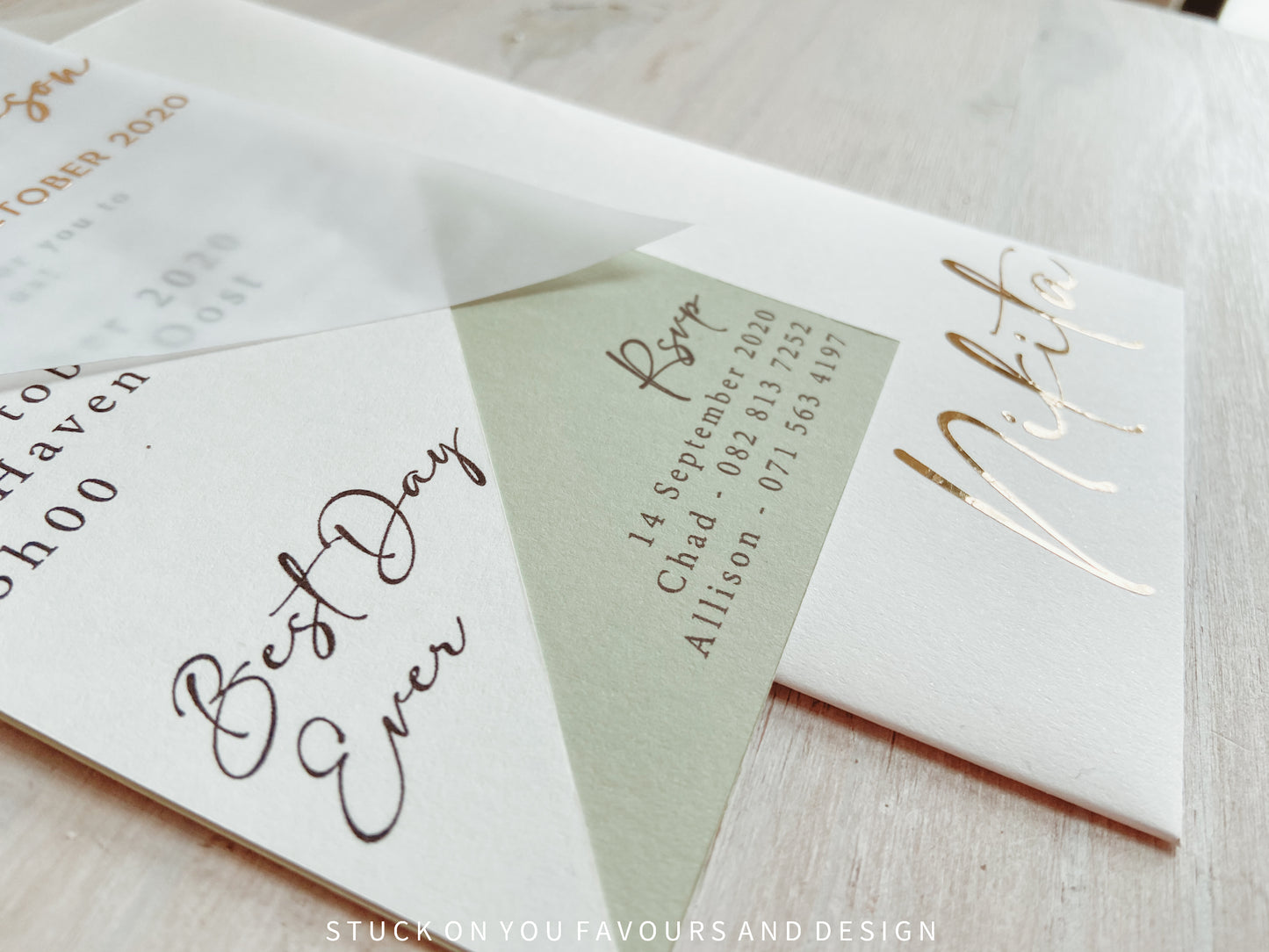 Modern Abstract Invitation Set