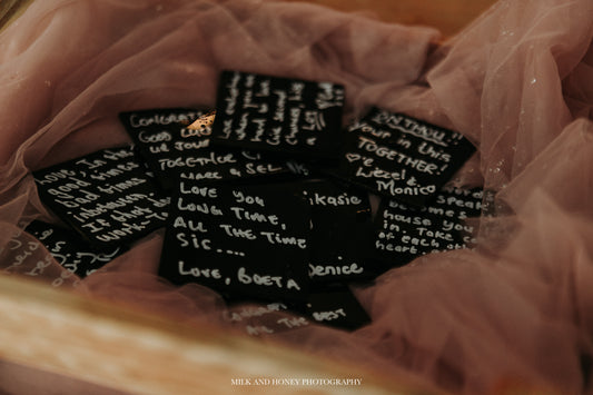 Black Acrylic Squares - Guestbook Alternative