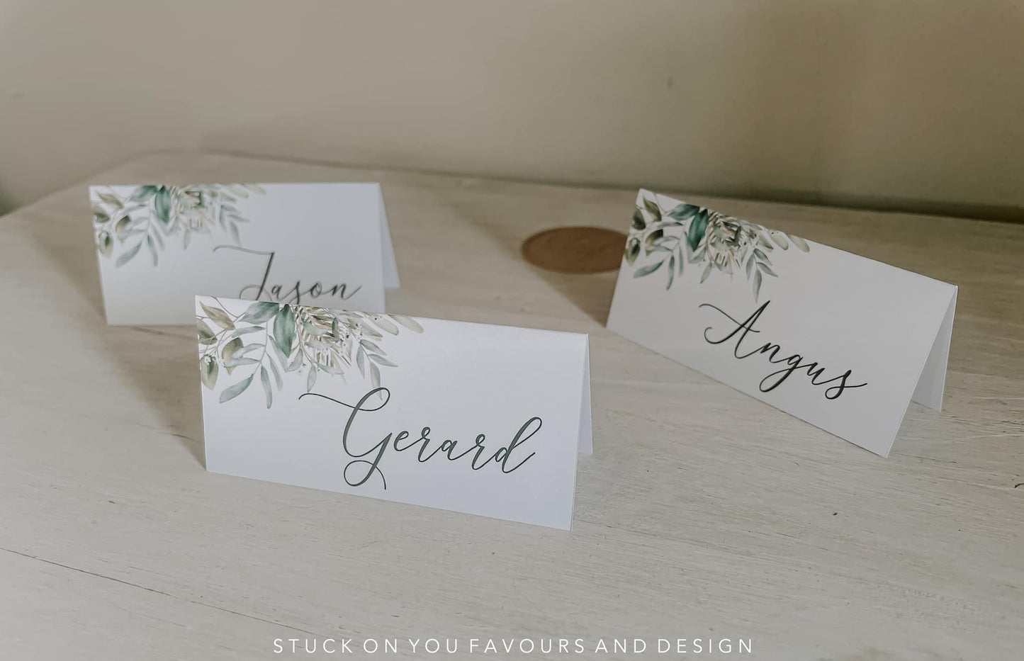 Colour Printed Tented Place Cards