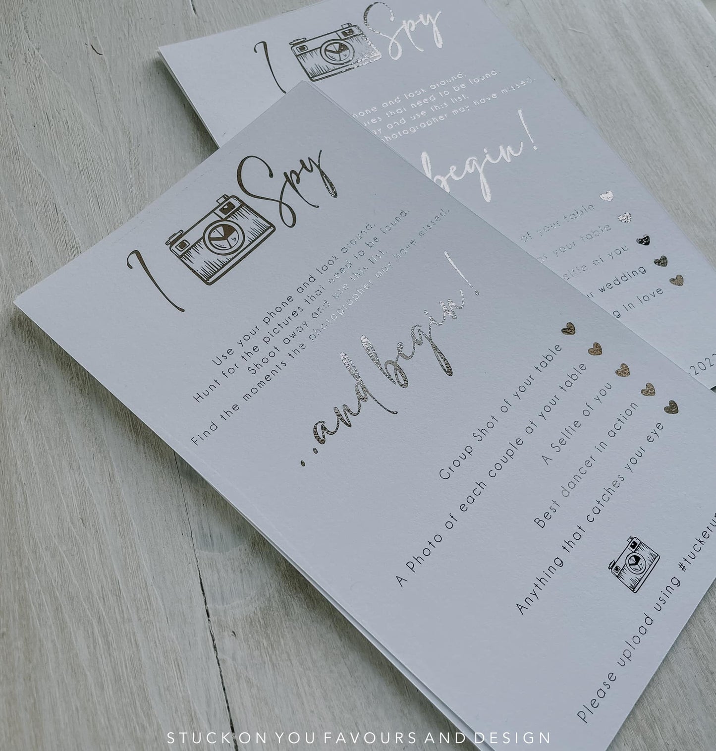 Wedding Game - Guest Photography Cards