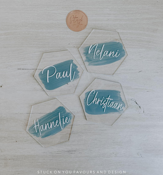 Hexagon Acrylic Coasters