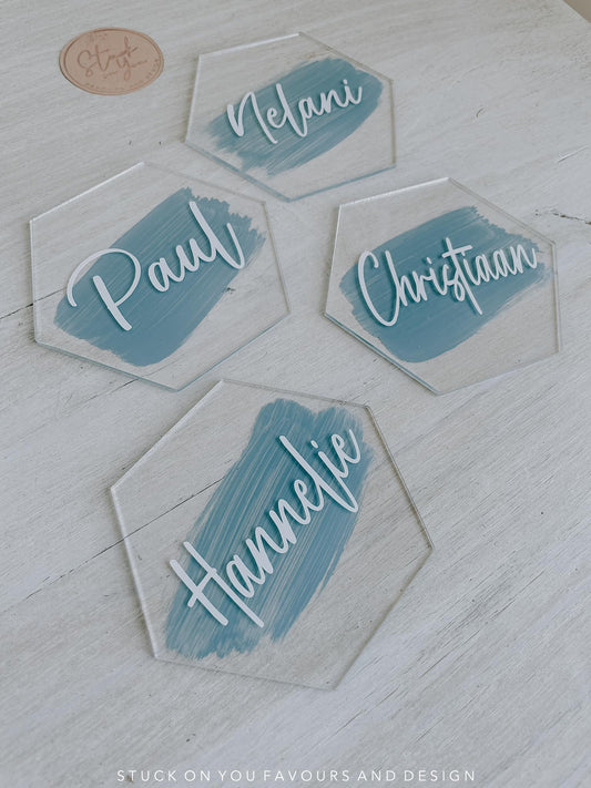 Hexagon Acrylic Coasters