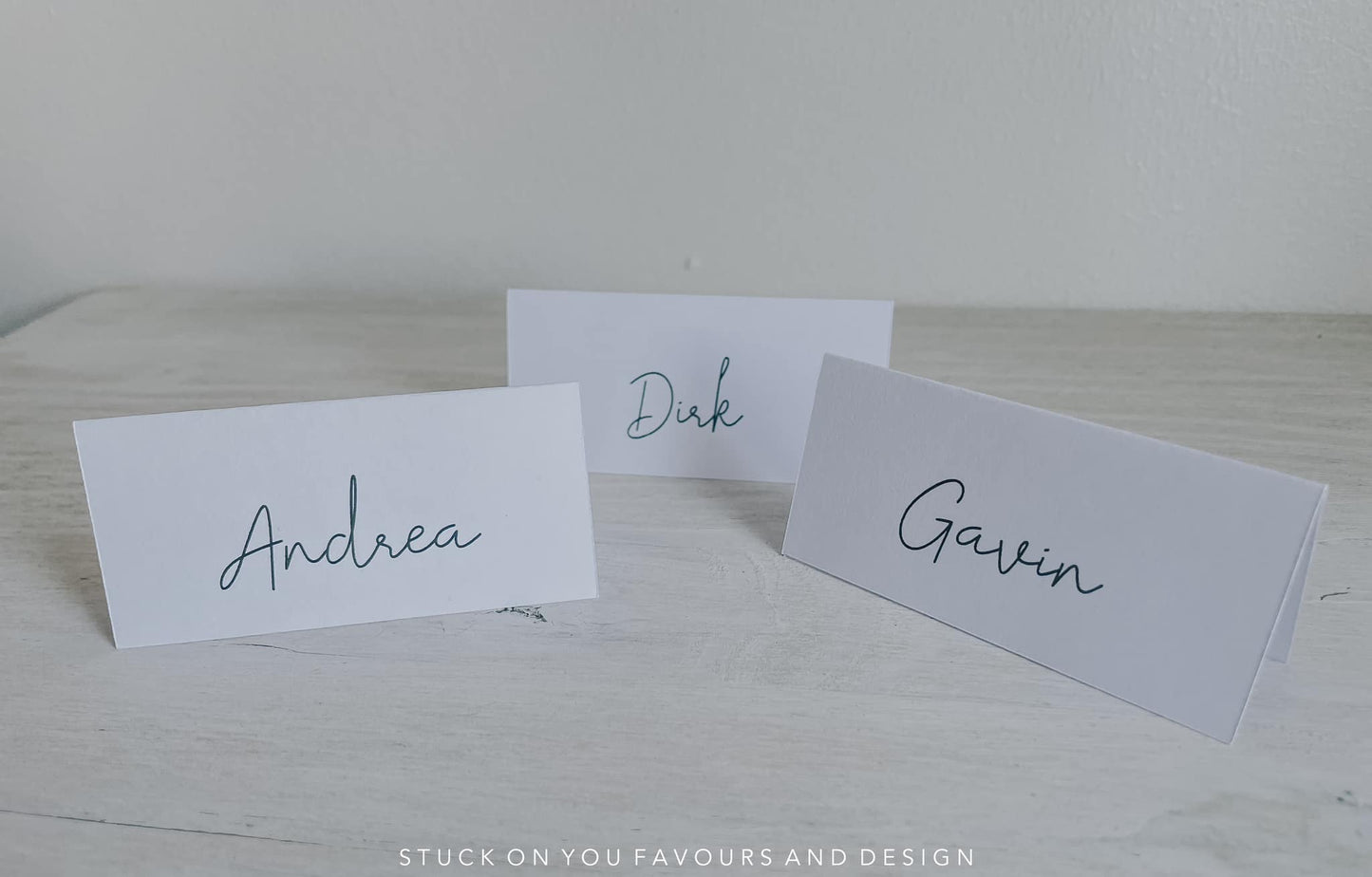 Minimalistic Tented Place Cards