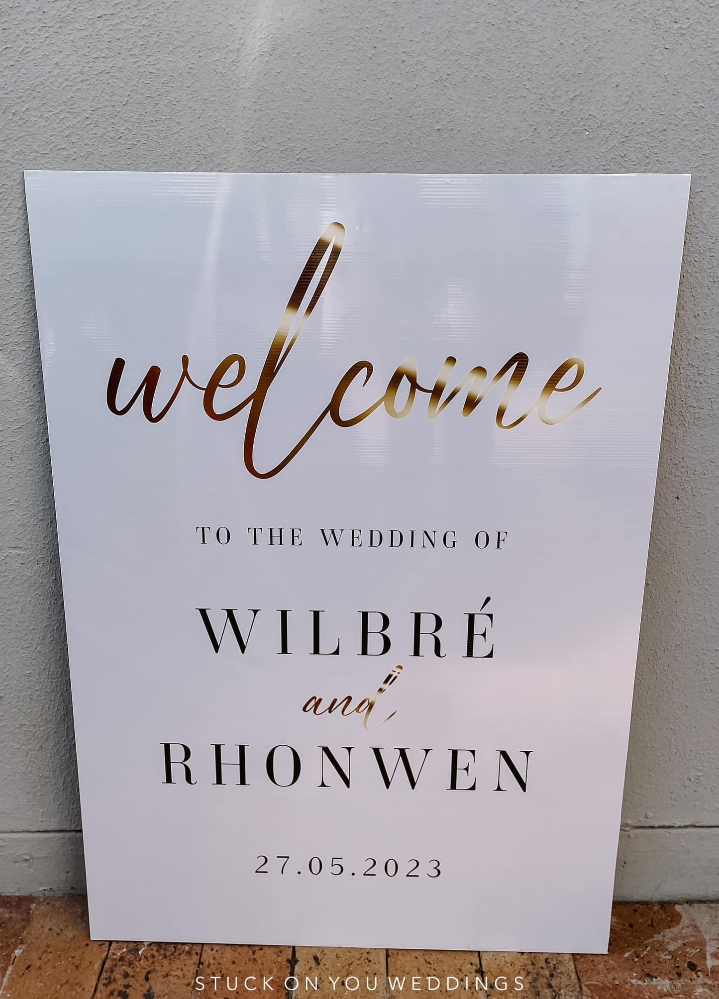 Foamboard -  Welcome Board