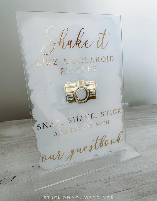 A5 Table Talker - Shake It Like A Polaroid Picture (Guestbook)