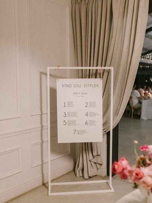 A1 Foamboard Seating Board with hanging holes