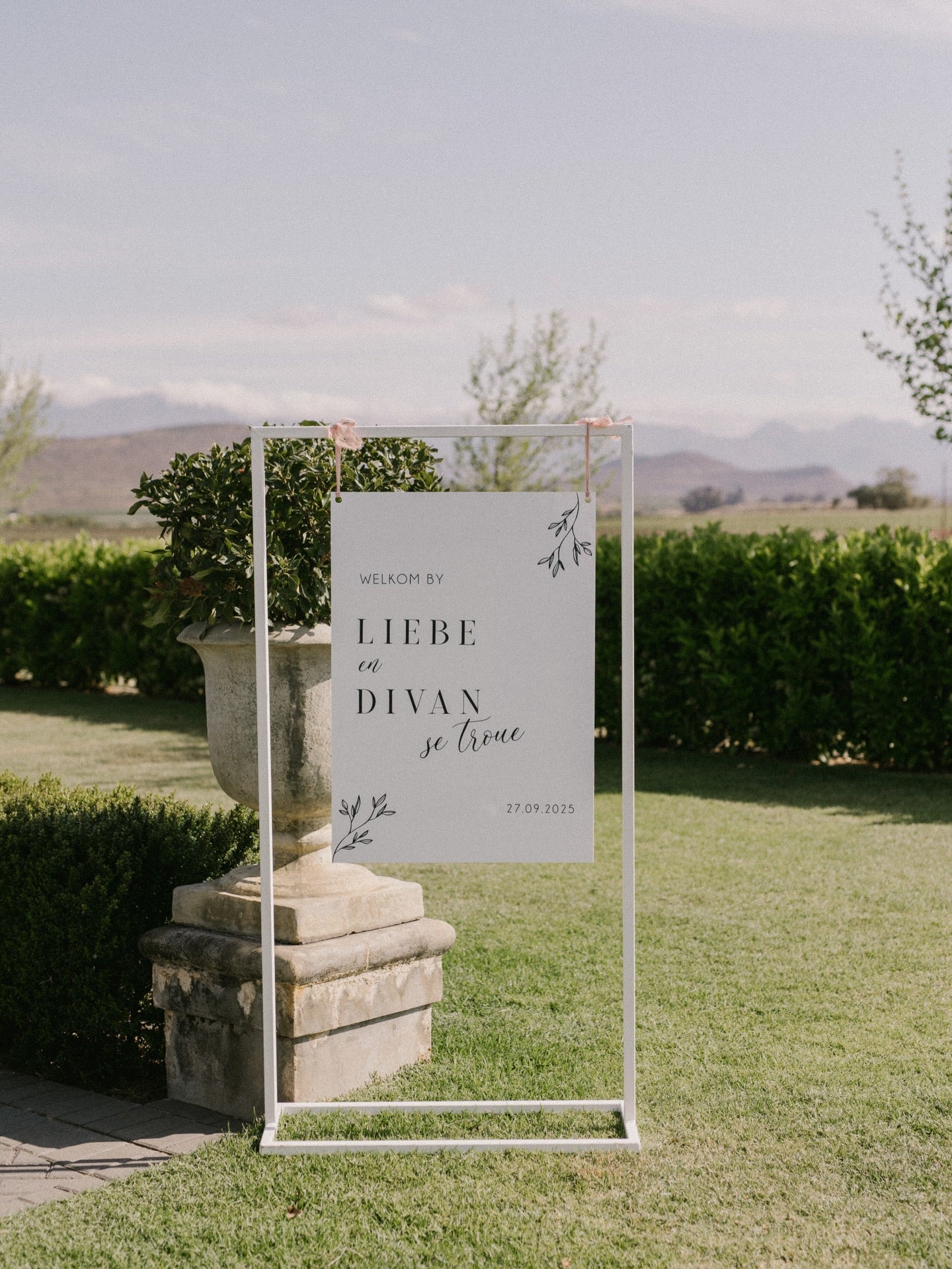 A1 Foamboard Welcome Board with hanging holes