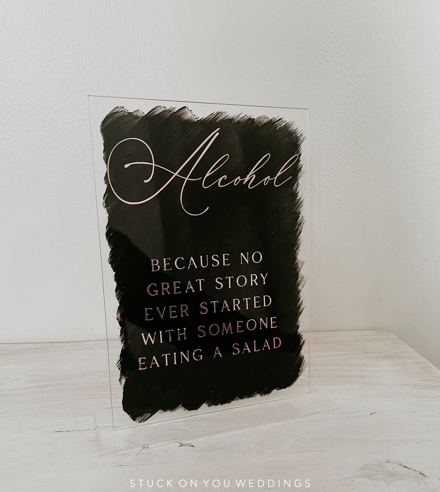 Bar Signage - A5 Acrylic Table Talker