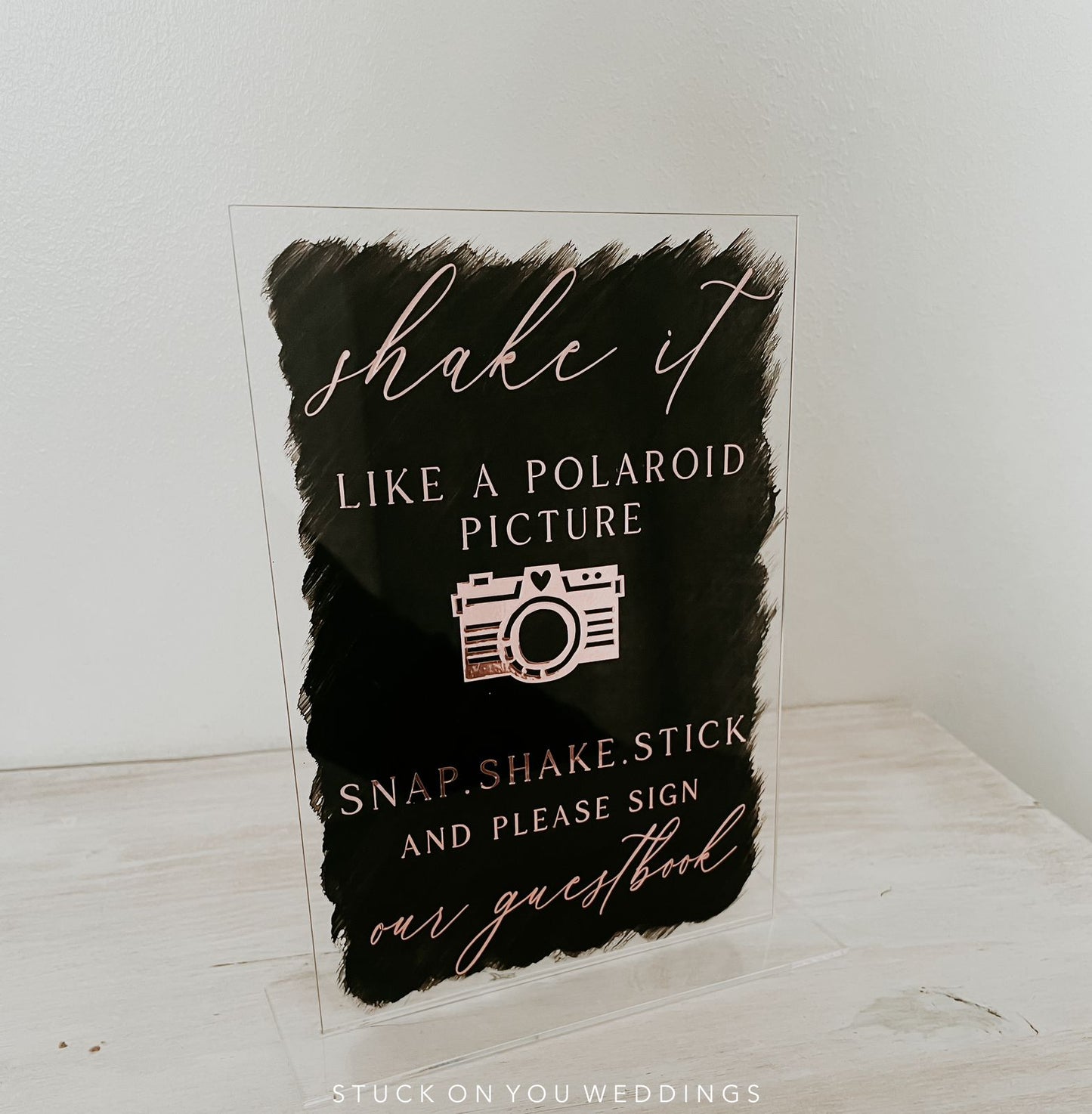 A5 Table Talker - Shake It Like A Polaroid Picture (Guestbook)