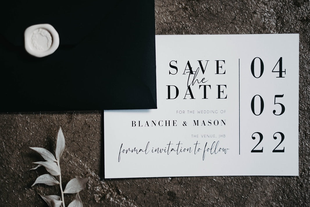 Style Blance - Minimalist Modern Save The Date Set