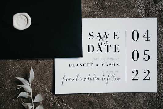 Style Blance - Minimalist Modern Save The Date Set