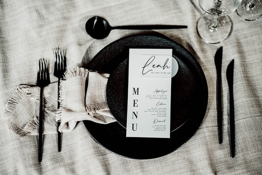 Name Meaning Monochrome Menu Set