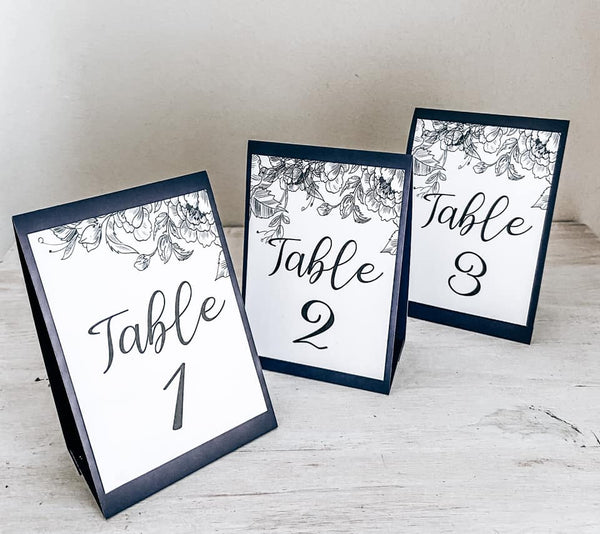 Tentfold Standing Table Number – Stuck On You Weddings