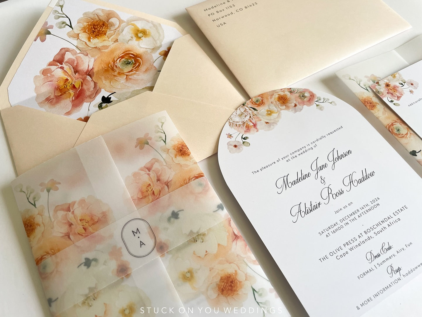 Invitations Set Out Style Madeline Invitation Set – Stuck On You Weddings