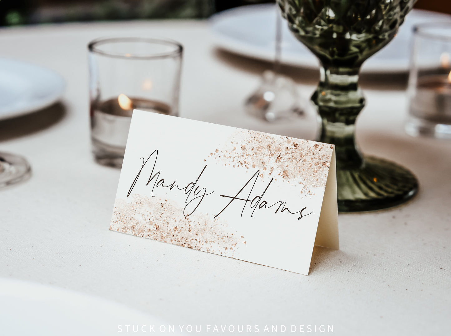 Colour Printed Tented Place Cards
