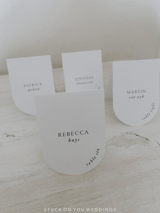 Arch Fold Place Cards