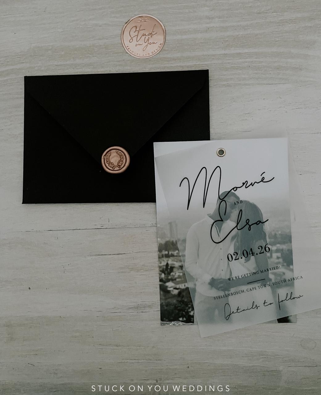 Photo Vellum Save The Date
