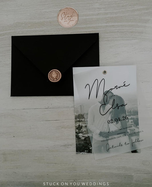 Photo Vellum Save The Date