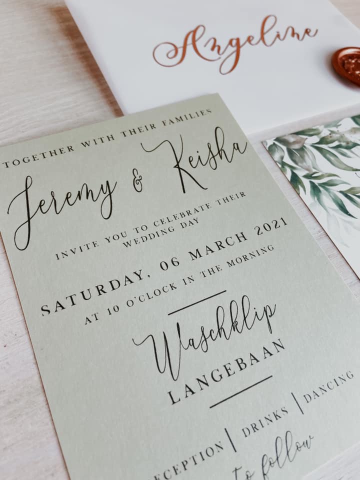 Greenery Invitation Set - Style Keisha