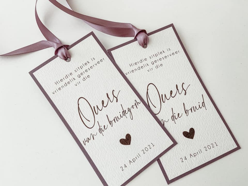 Basic Reserved Seating Card - Ceremony
