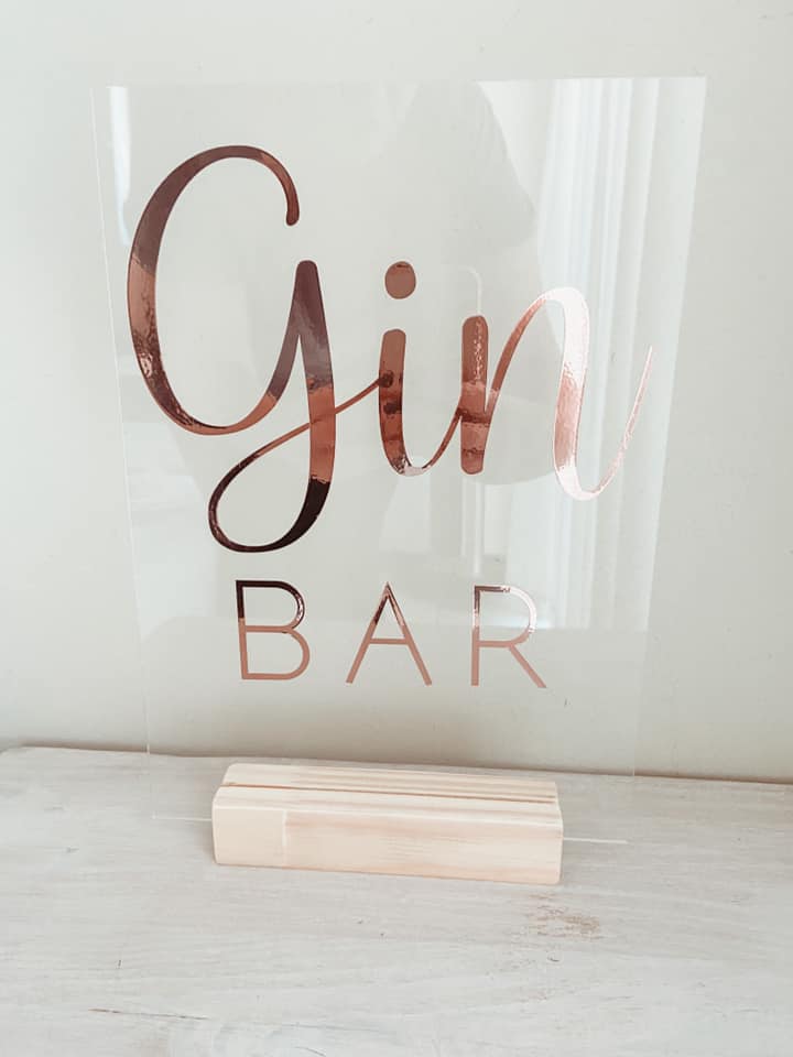 Gin Bar - A5 Table Talker