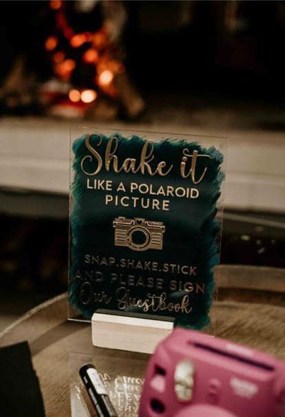 Shake It Like A Polaroid Picture - A5 Acrylic Table Talker